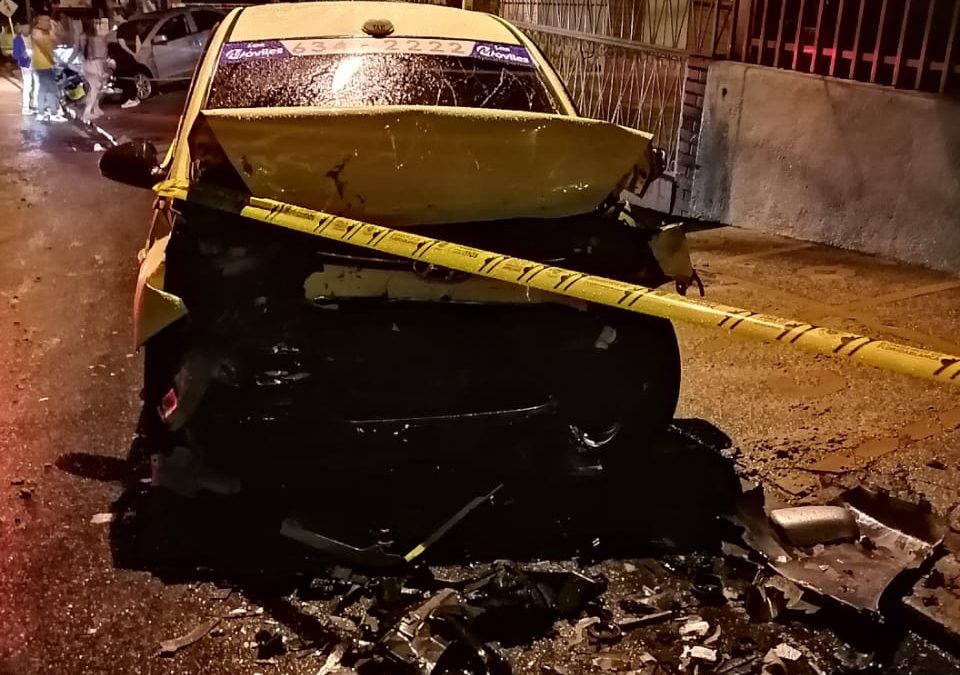 Conductor se pasó de copas y le produjo grave accidente a taxista en Floridablanca