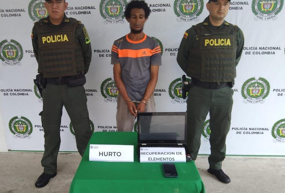 Ladrón capturado por la comunidad del barrio Colombia