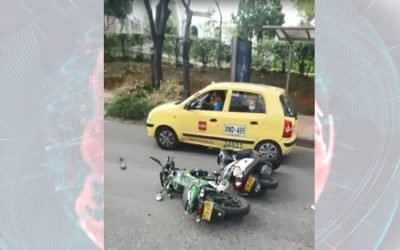 Video | Motorizado ocasionó accidente y se ‘voló’ del lugar en Bucaramanga