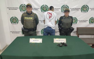 Capturados dos hombres por porte ilegal de armas en el norte de Bucaramanga