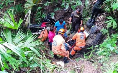 Murió motociclista al caer a un abismo en El Playón, Santander