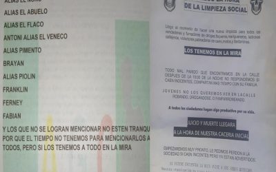 Autoridades descartaron veracidad de panfletos alusivos a una limpieza social en Bucaramanga