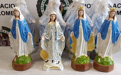 Incautación récord: Descubren cocaína camuflada en esculturas religiosas