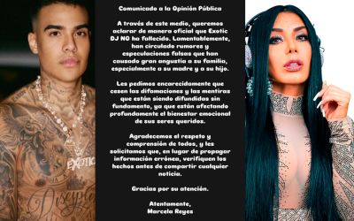 Ex pareja de DJ Exotic desmiente noticia de su ‘fallecimiento’