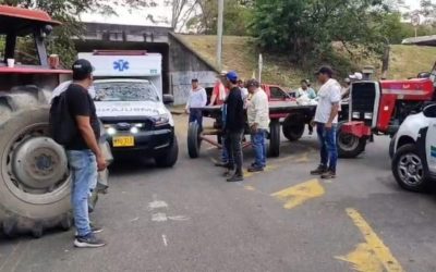 Hombre murió tras quedar atrapado en bloqueo del paro arrocero