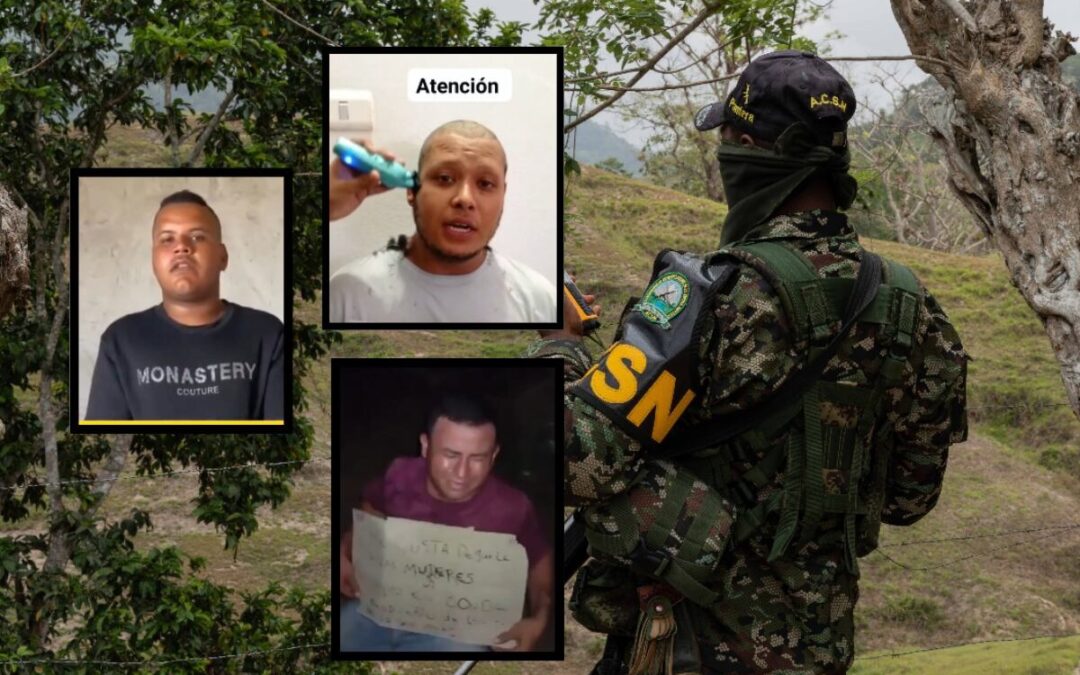 Estrategia de terror: paramilitares rapan, amarran y obligan a pedir perdón a presuntos delincuentes