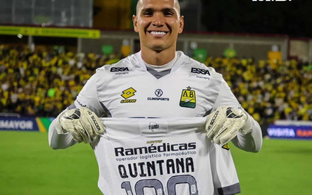 El rey del arco leopardo: Aldair Quintana llegó a los 100 partidos con Bucaramanga