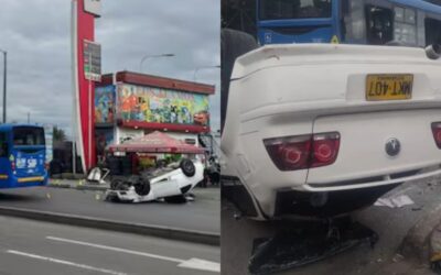 Fatal accidente en Bogotá: conductor perdió el control y dejó dos muertos
