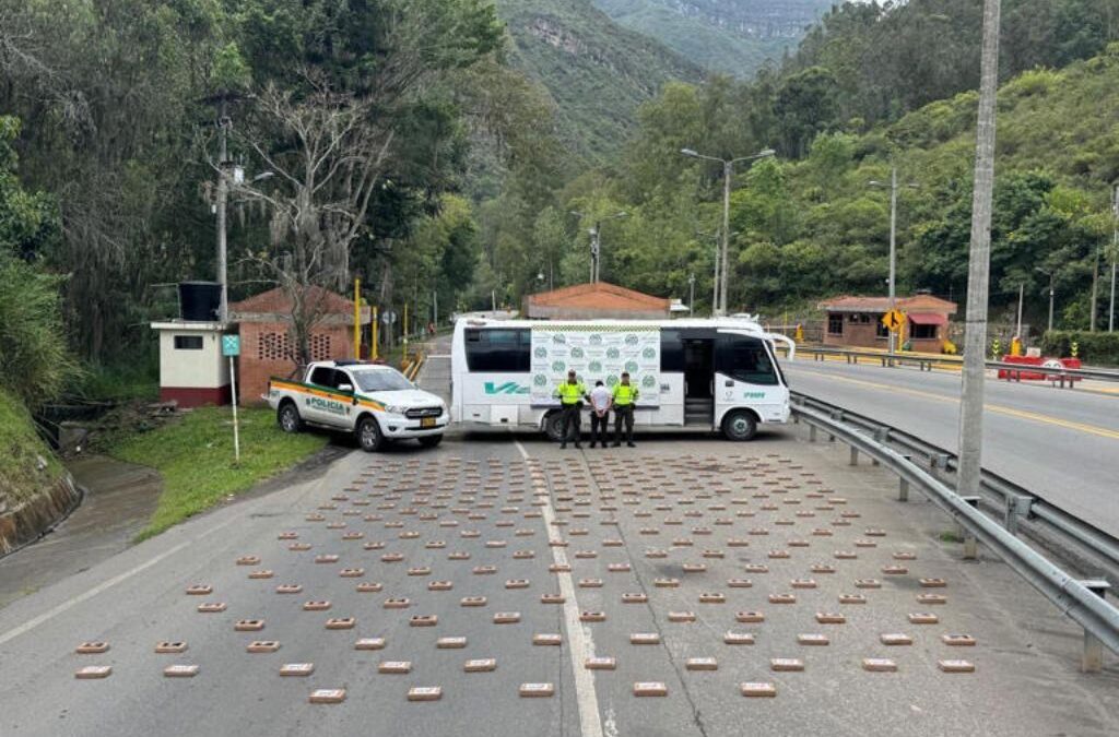 Capturaron a conductor con 266 paquetes de cocaína en la vía Bogotá–Villavicencio