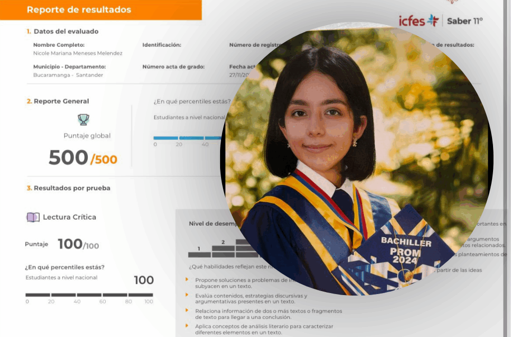 De un “no” a un 500 perfecto: la revancha académica de Nicole