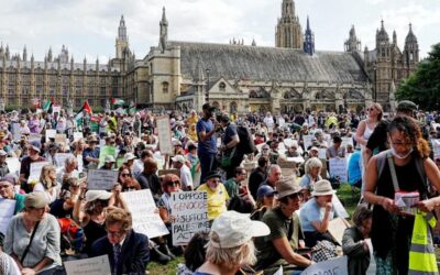 Masiva protesta en Londres dejó cientos de arrestos tras veto a Palestine Action
