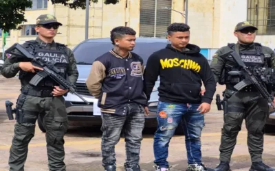 Video|Capturan a presuntos prestamistas que intimidaban a funcionario judicial en Floridablanca