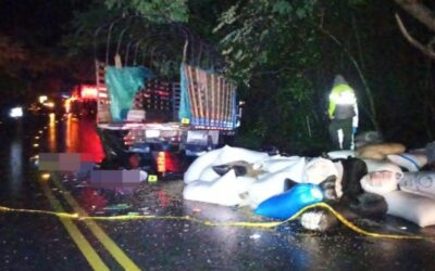 Tragedia en la vía Barbosa–Tunja dejó dos vidas apagadas