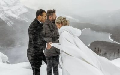 Sin importar la nieve, dijeron “sí, acepto” en Canadá