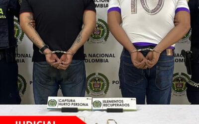 Tenían más de 17 antecedentes y volvieron a caer tras hurto en Bucaramanga