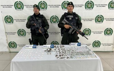 Adolescente fue sorprendido con arma y más de 200 dosis de estupefacientes en Bucaramanga