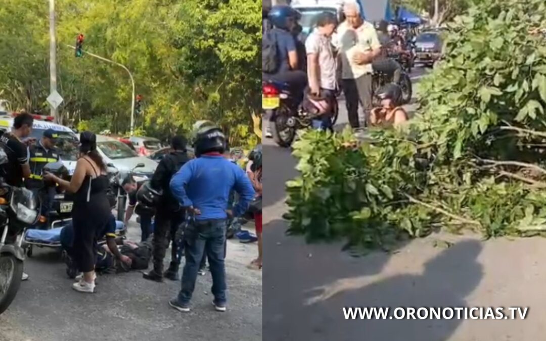 Tarde de emergencias en Floridablanca: dos accidentes dejaron tres heridos en Zapamanga