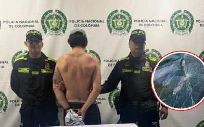 Violento ataque a un carro terminó en un captura