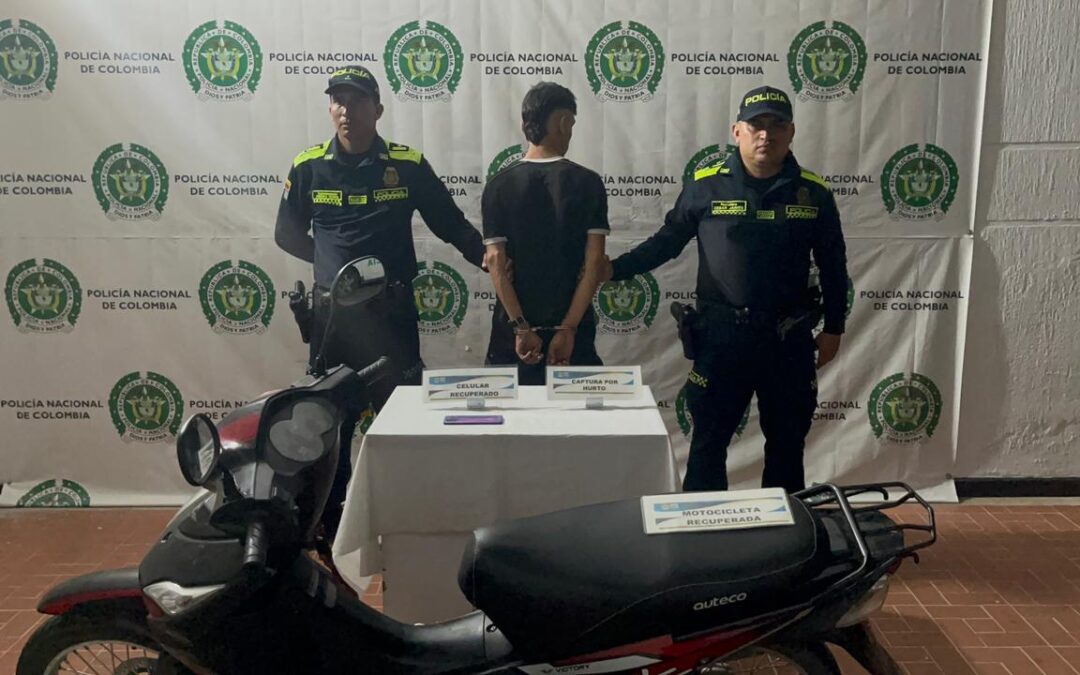 Cayó ladrón de motos en Cañaveral tras persecución en tiempo real