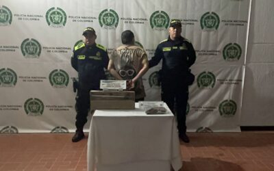 Cayó en Floridablanca: Lo pillaron con una escopeta y medio kilo de marihuana