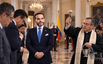 De la Cancillería a Oro Noticias: ¡también hubo bendición para alejar las malas energías!