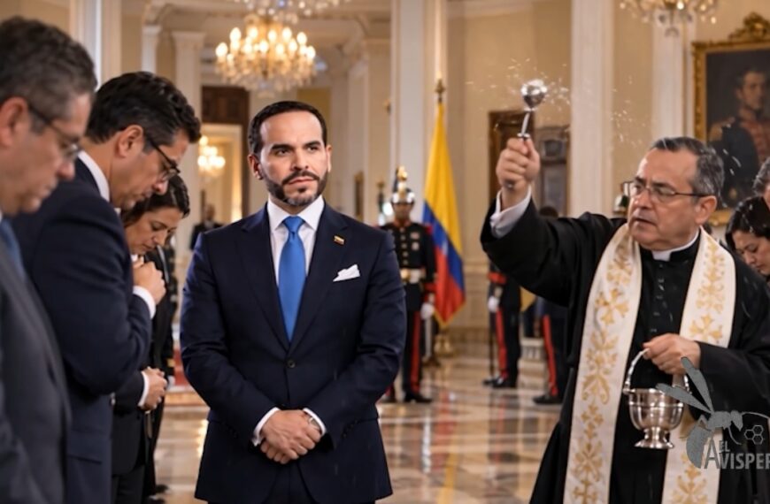 De la Cancillería a Oro Noticias: ¡también hubo bendición para alejar las malas energías!