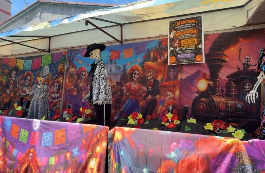 ¡Catrinas, calaveras y mucho misterio! Así luce la casa embrujada de Altamira