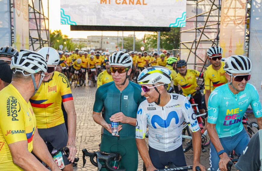 Más de 10 mil aficionados acompañaron a Nairo en el Gran Fondo en Cartagena