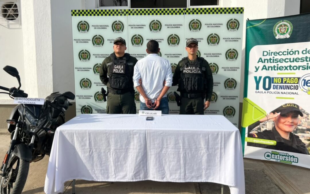 Capturado alias ‘Visajes’, sindicado de extorsión en el Magdalena Medio