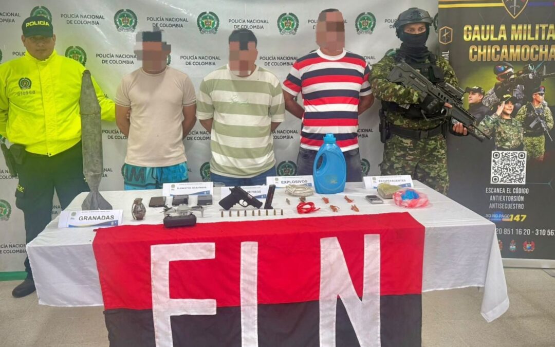 Cayó alias ‘el Compita’, presunto responsable de ataques con drones explosivos en el sur del Cesar.