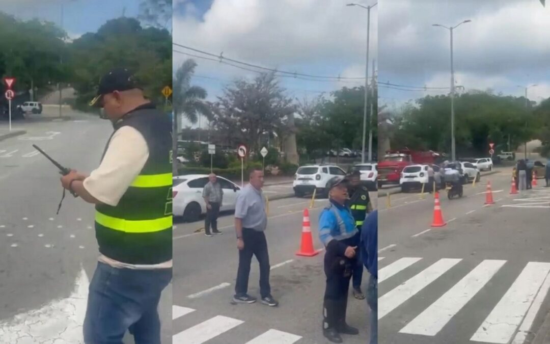 Golpeó en el rostro a un coordinador de tránsito en Palonegro y terminó capturado: la historia detrás del video viral