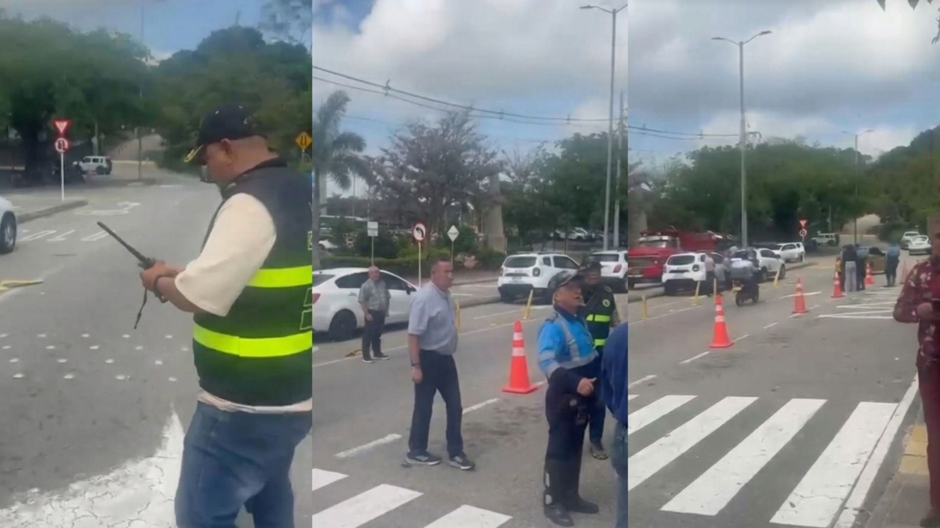 golpeo a un agente de transito y fue capturado en giron