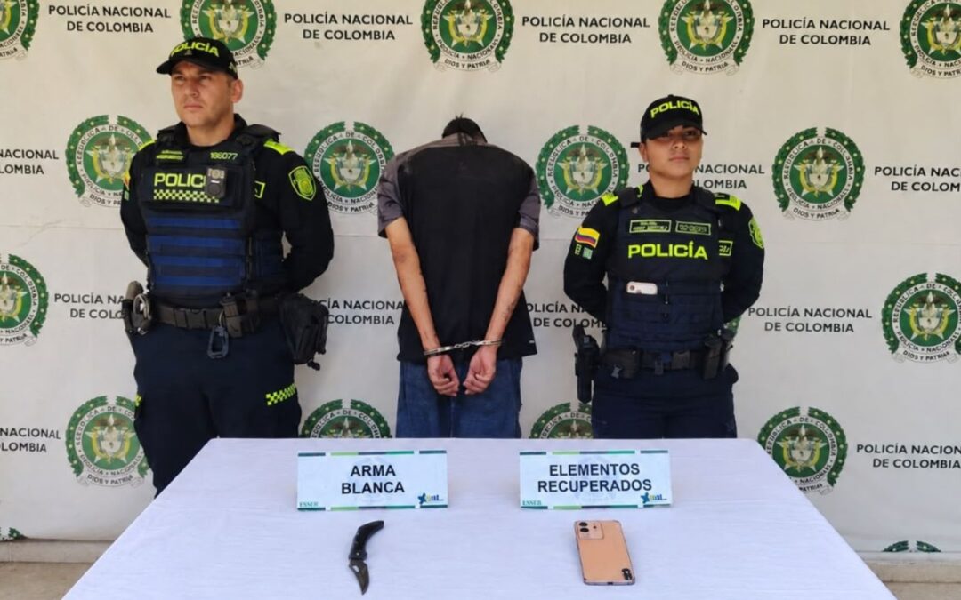 Capturan a sujeto que atraco a un estudiante universitario en el barrio Los Canelos de Bucaramanga