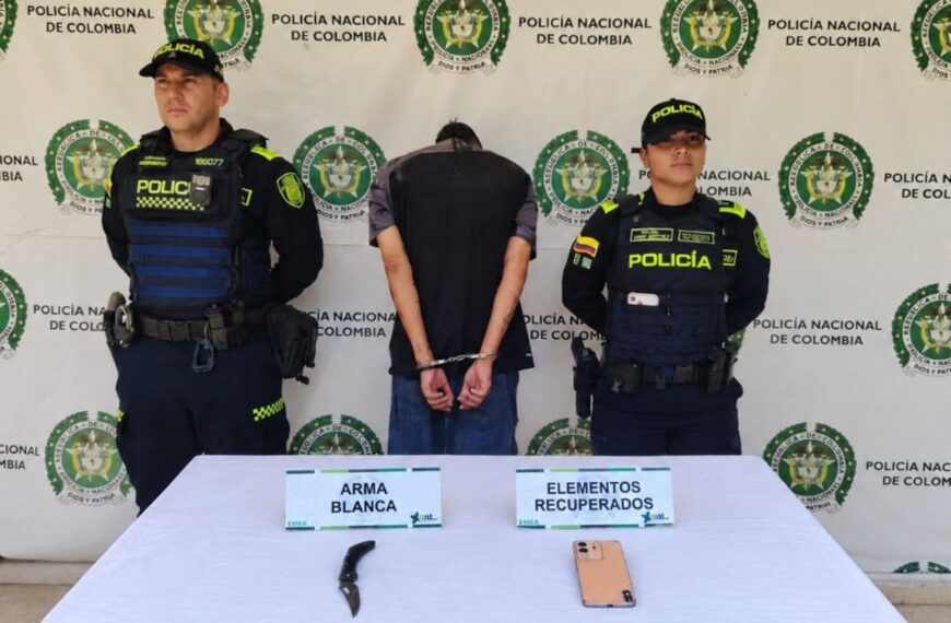 Capturan a sujeto que atraco a un estudiante universitario en el barrio Los Canelos de Bucaramanga